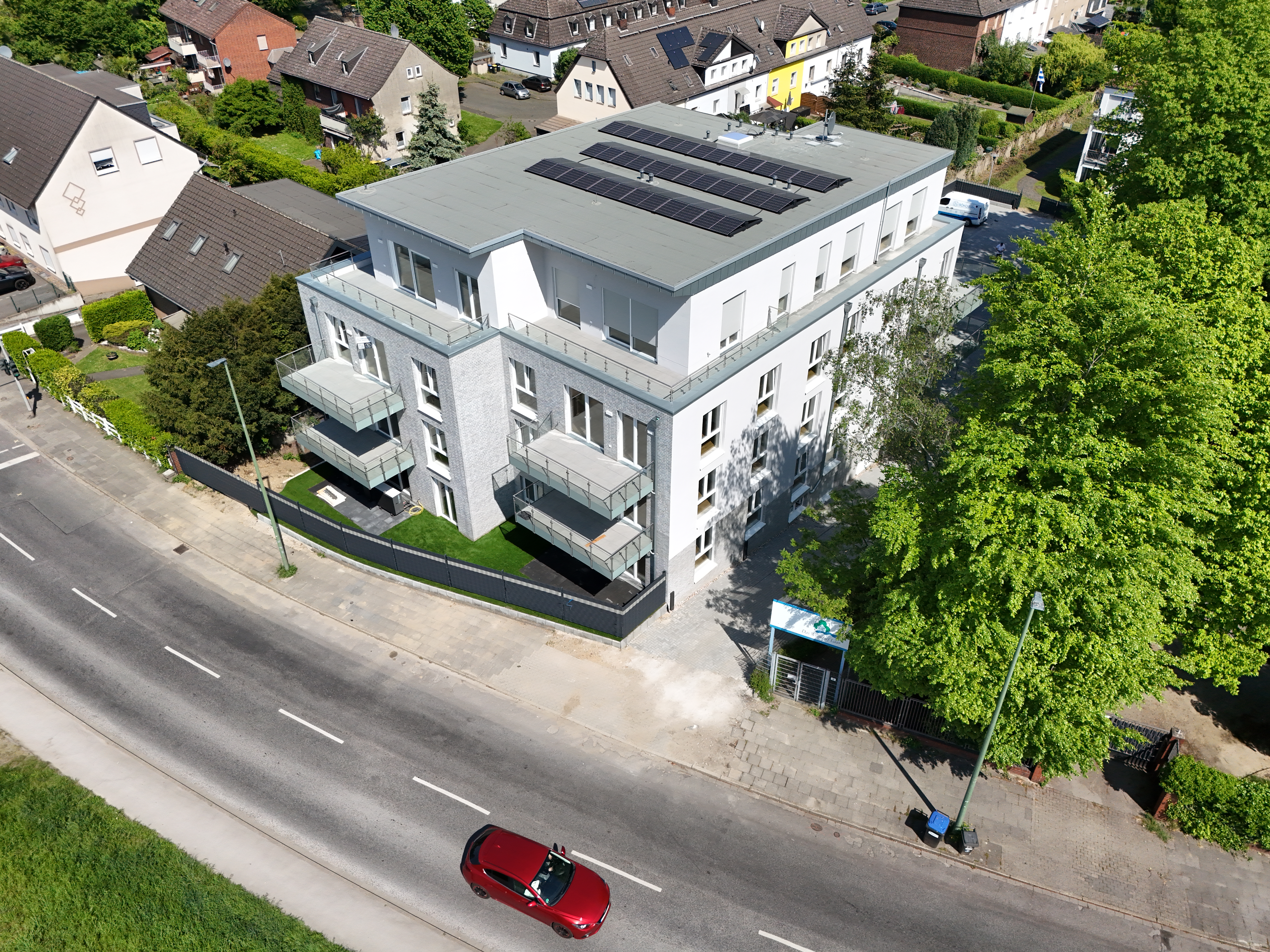 Projekt Rheinblick Duisburg Luftaufnahme